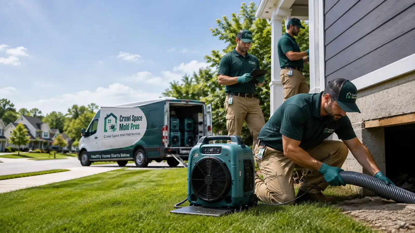 Crawl Space Mold Removal in Pana, IL